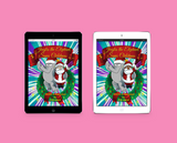 Jingles The Elephant Saves Christmas: Black / White Santa