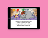 Jingles The Elephant Saves Christmas: Black / White Santa