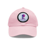 Dad Hat with Leather Patch (Round)